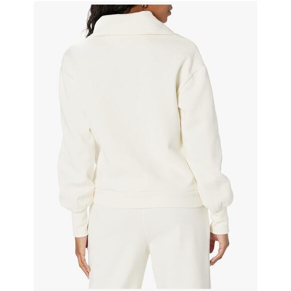 The Drop “Murphy” Half-Zip Sweatshirt | Cream | Size XS NWT - Picture 3 of 8